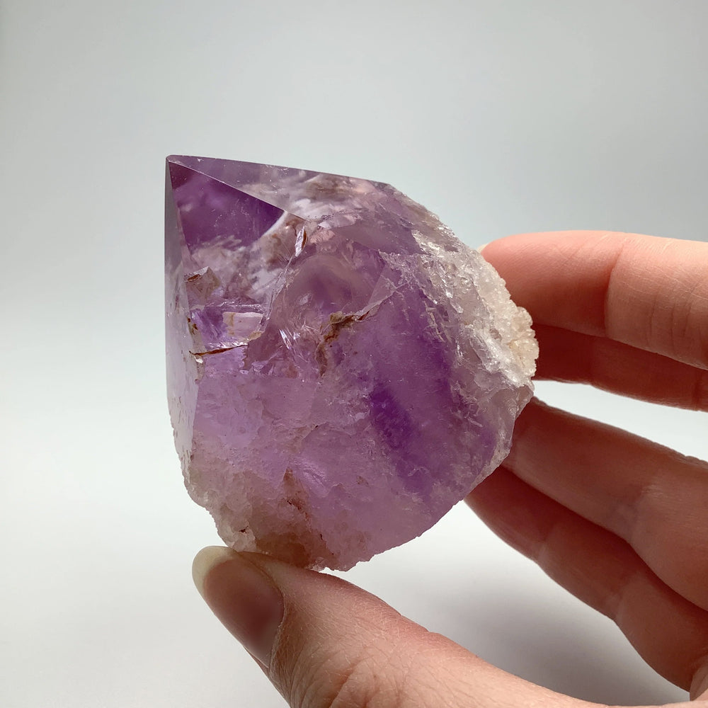 Amethyst Half Polished Point - Rocks and Gems Canada