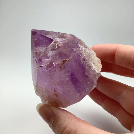 Amethyst Half Polished Point - Rocks and Gems Canada