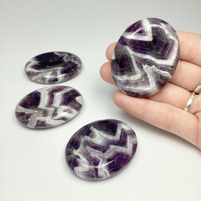 Worry Stone - Chevron Amethyst