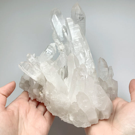 Lemurian Quartz Large Cluster - Rocks and Gems Canada