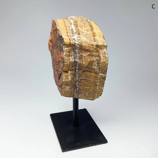 Rough Tiger Eye on Display Stand - Rocks and Gems Canada