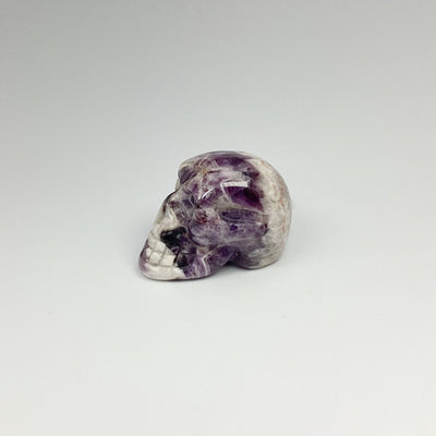 Carved Chevron Amethyst Skull