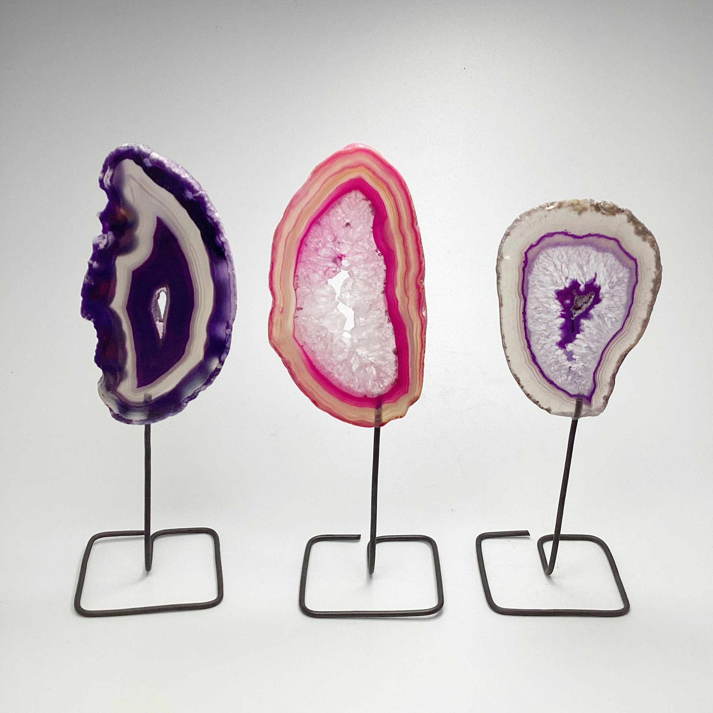 Agate Slice on Stand - Rocks and Gems Canada