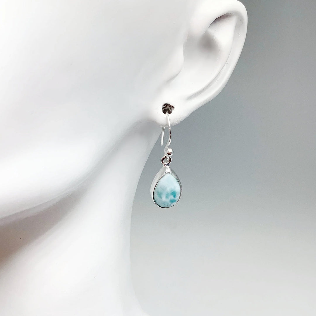 Larimar Dangle Earrings - Rocks and Gems Canada