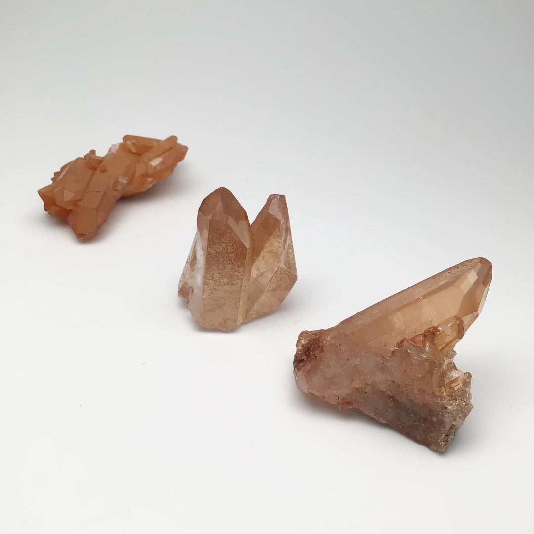 Tangerine Quartz Cluster - Rocks and Gems Canada