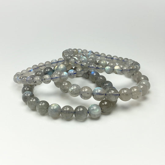 Labradorite Beaded Bracelet - High Quality - Rocks and Gems Canada