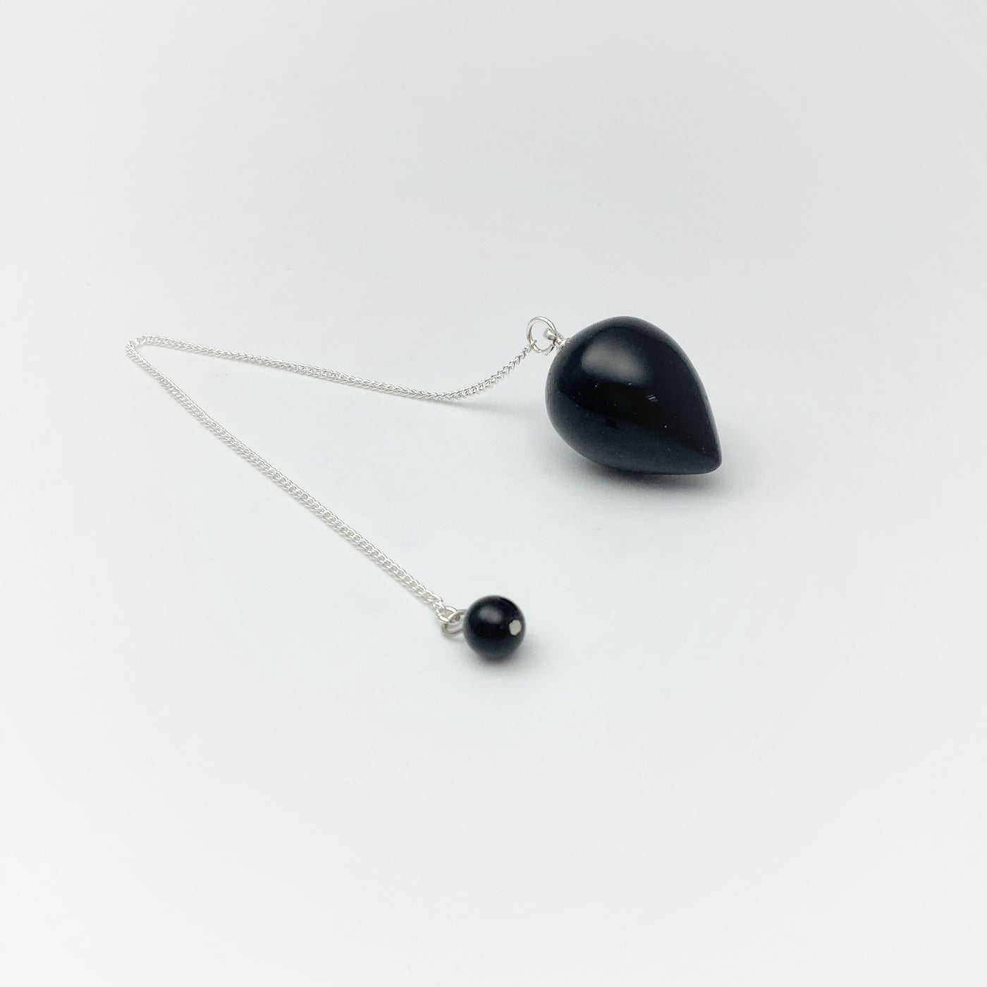 Obsidian Teardrop Pendulum