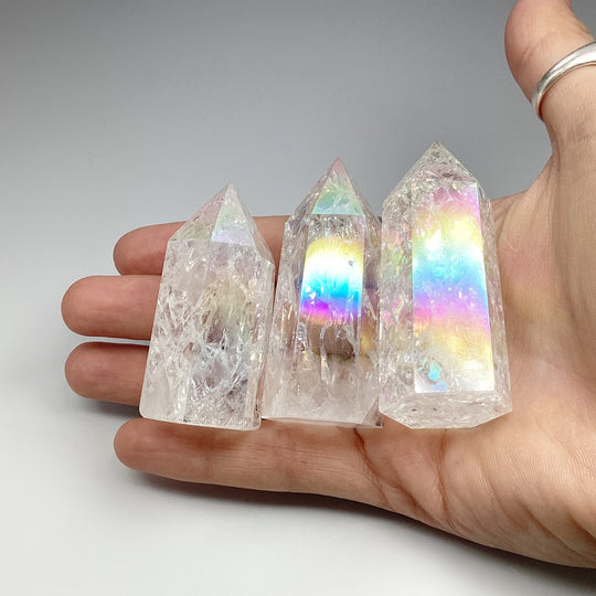 Polished Opalescent Quartz Point - Rocks and Gems Canada