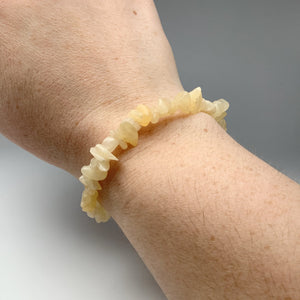 Aragonite Chip Beaded Bracelet