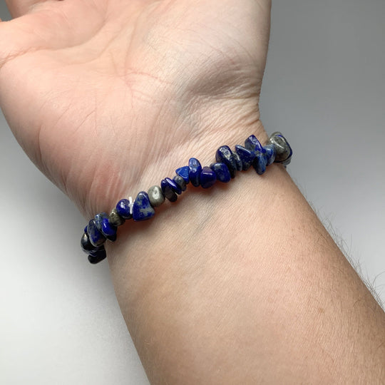 Lapis Lazuli Chip Beaded Bracelet - Rocks and Gems Canada