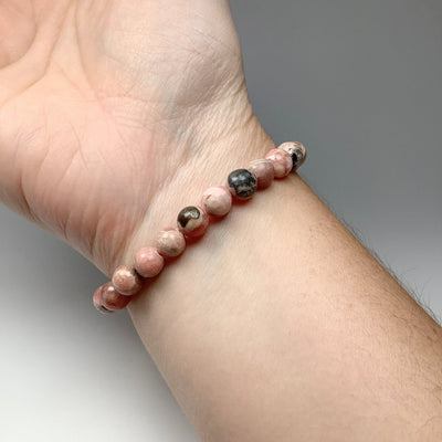 Rhodocrosite Beaded Bracelet