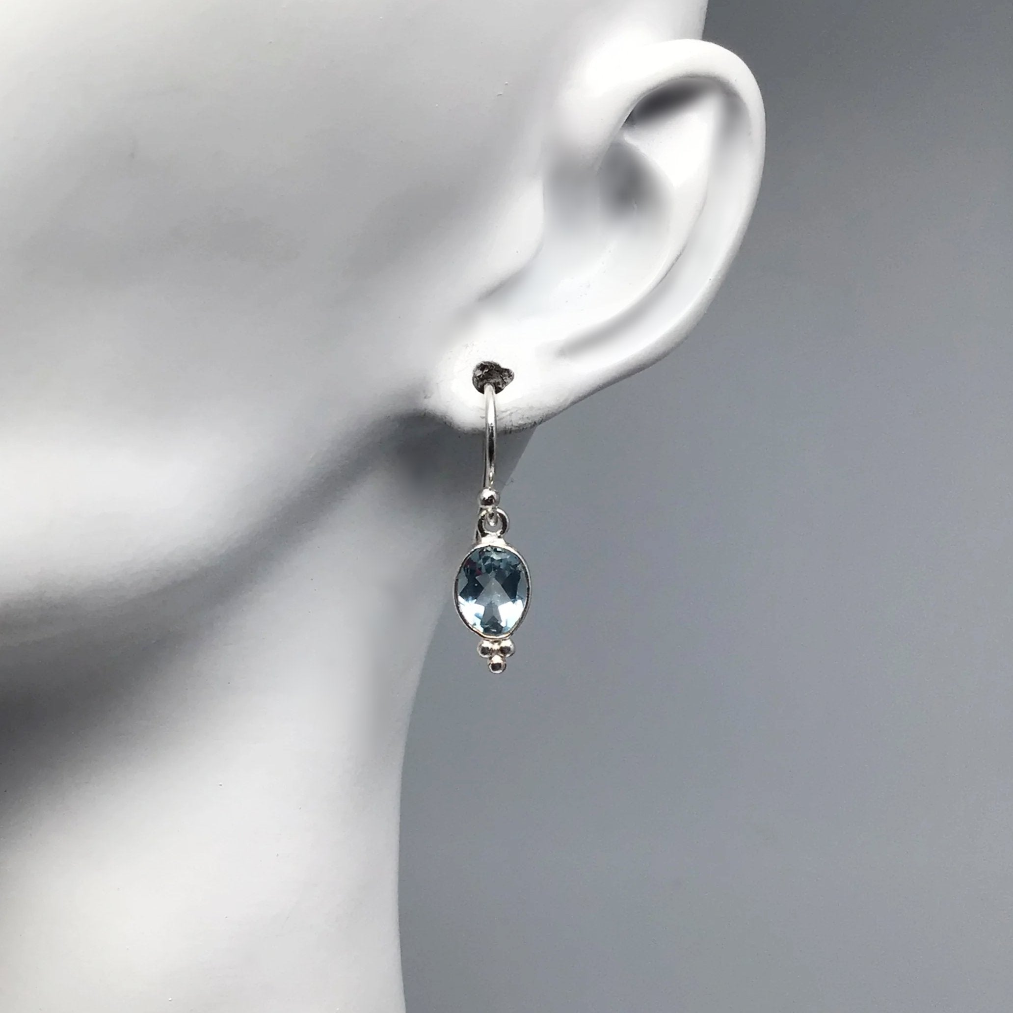 Blue Topaz Dangle Earrings - Rocks and Gems Canada
