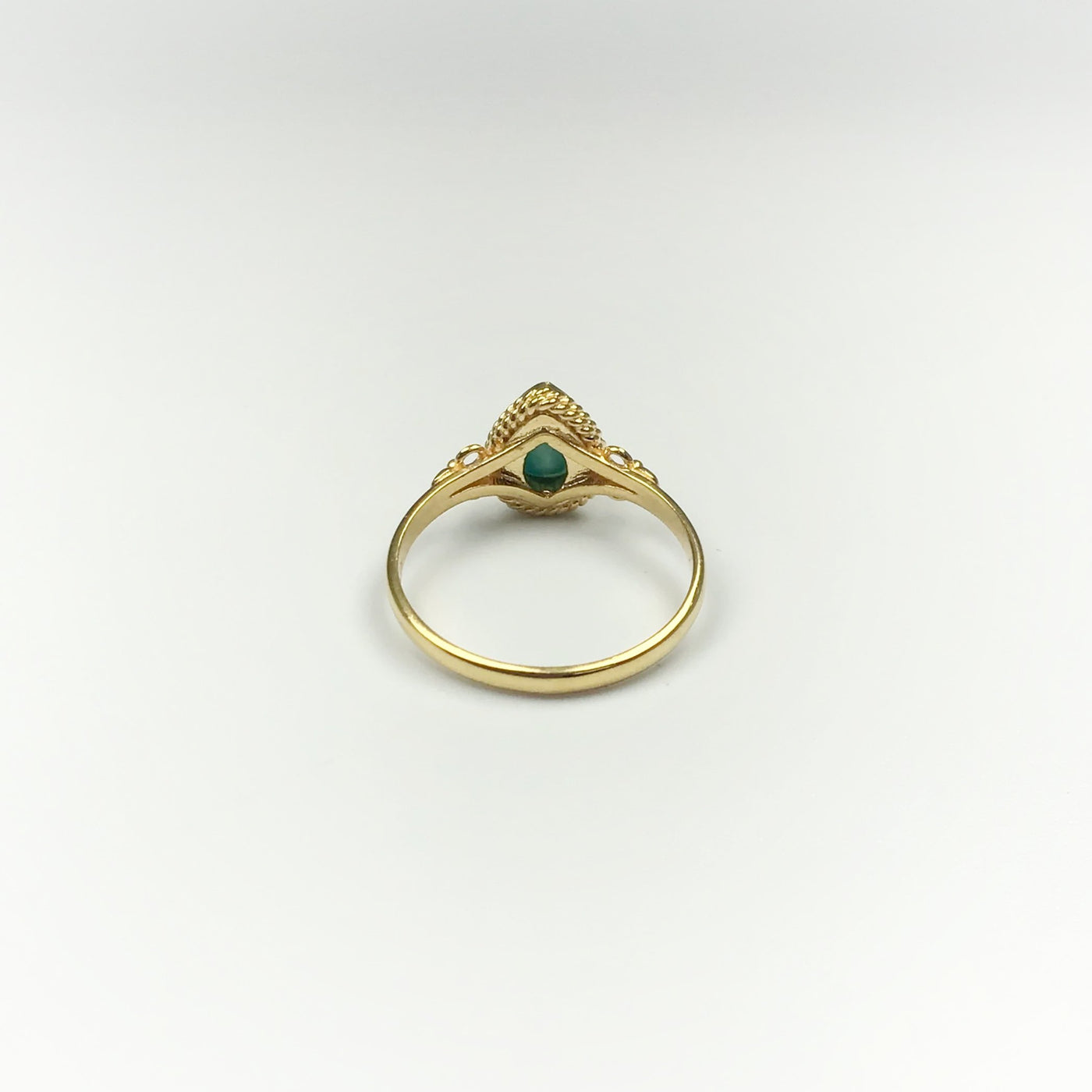 Amazonite Gold Finish Ring