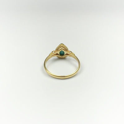 Amazonite Gold Finish Ring