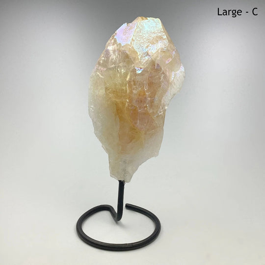 Rough Rainbow Citrine on Stand - Rocks and Gems Canada