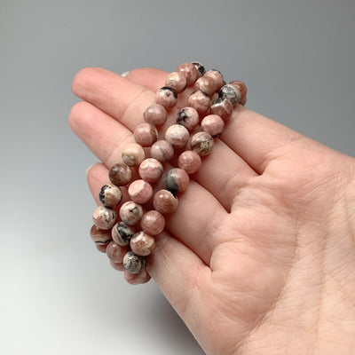 Rhodocrosite Beaded Bracelet