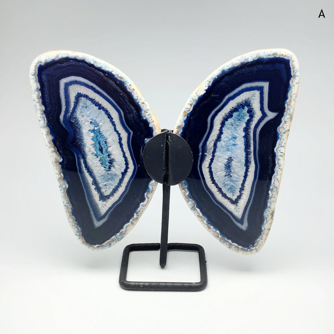 Agate Butterfly on Stand - Rocks and Gems Canada