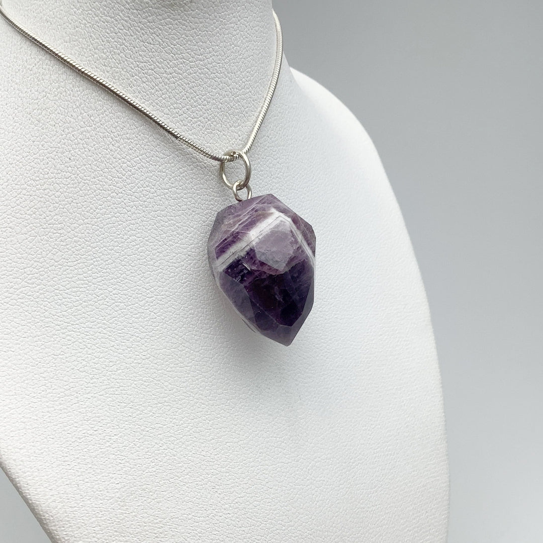 Amethyst Faceted Teardrop Pendant - Rocks and Gems Canada