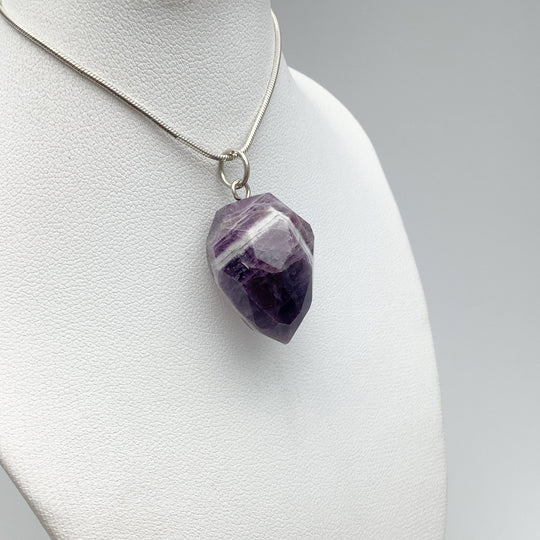 Amethyst Faceted Teardrop Pendant - Rocks and Gems Canada