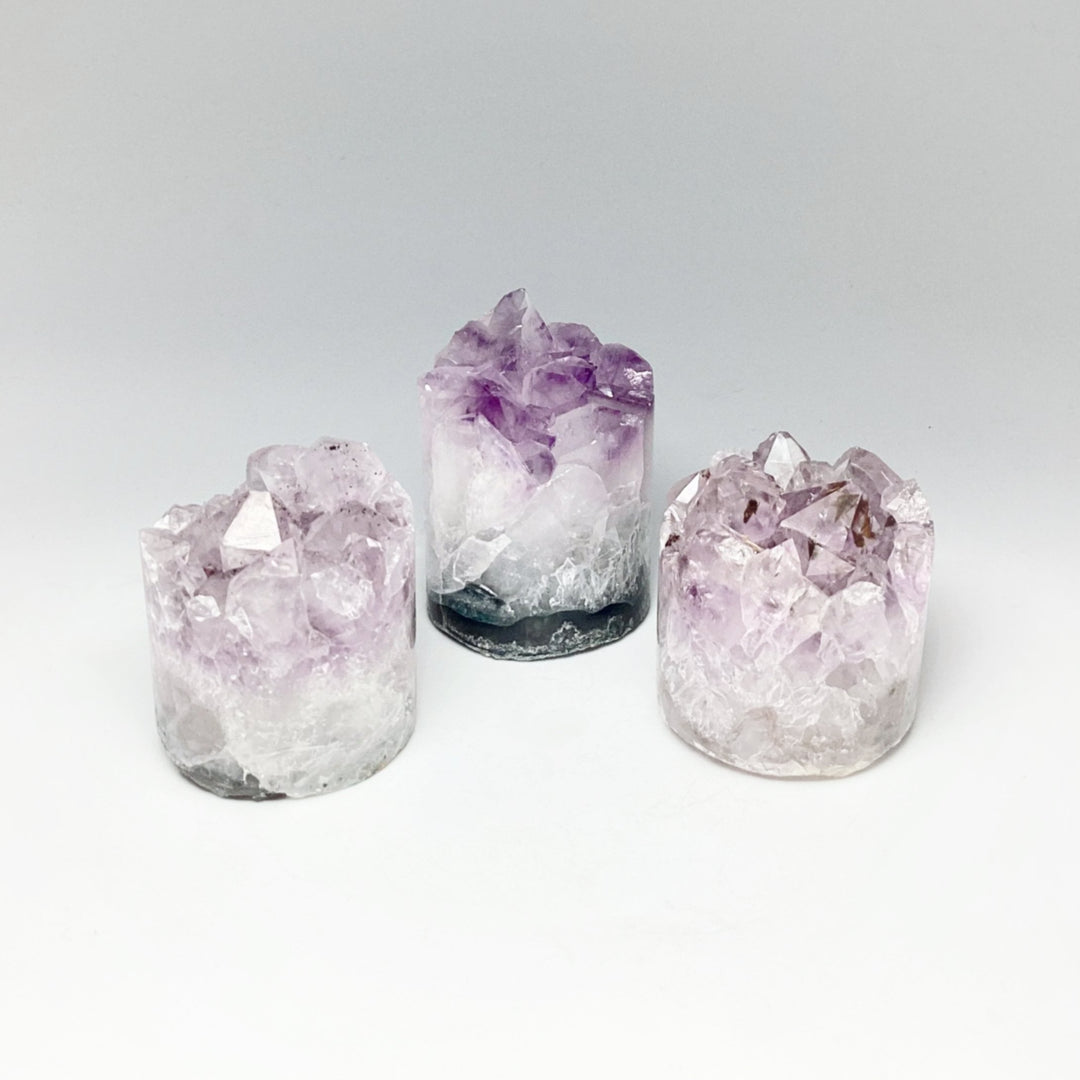 Amethyst Druze Cylinder Stand Up - Rocks and Gems Canada