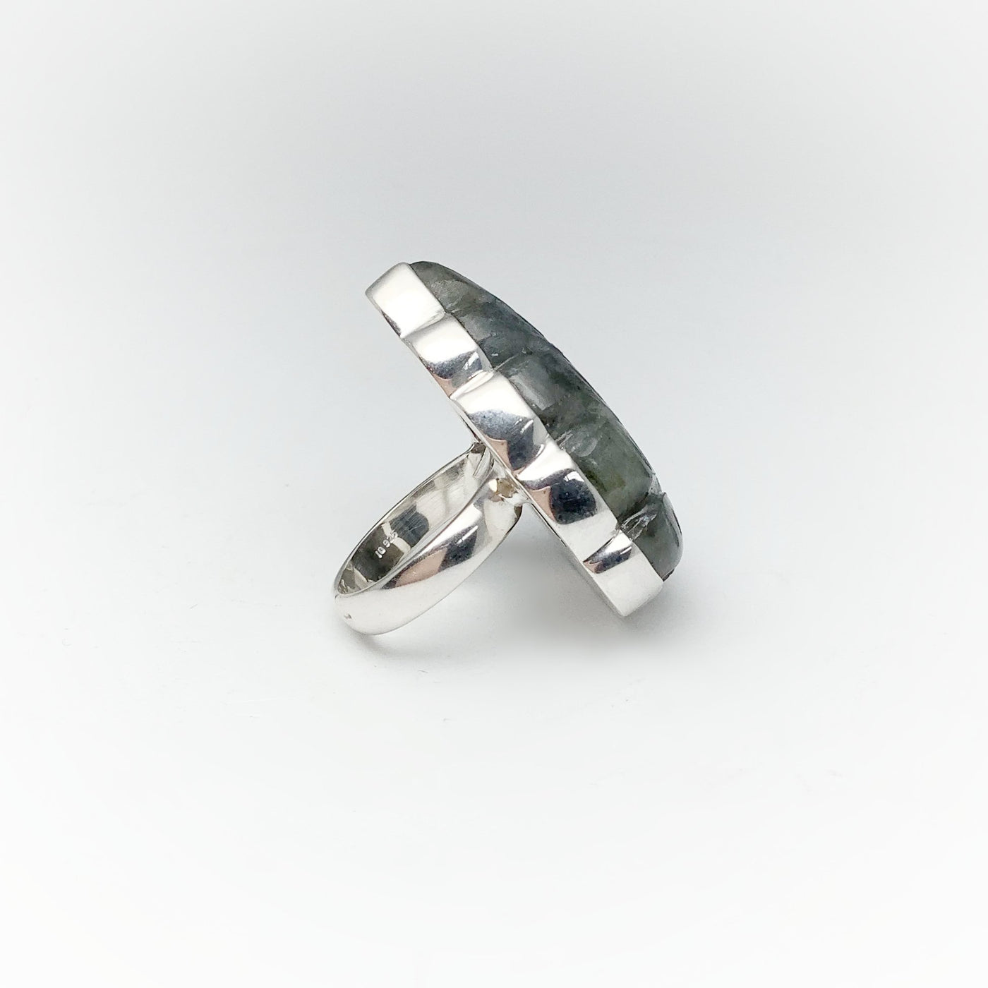 Labradorite Carved Ring