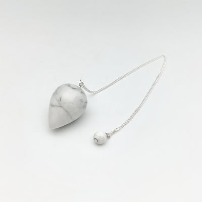 Howlite Teardrop Pendulum