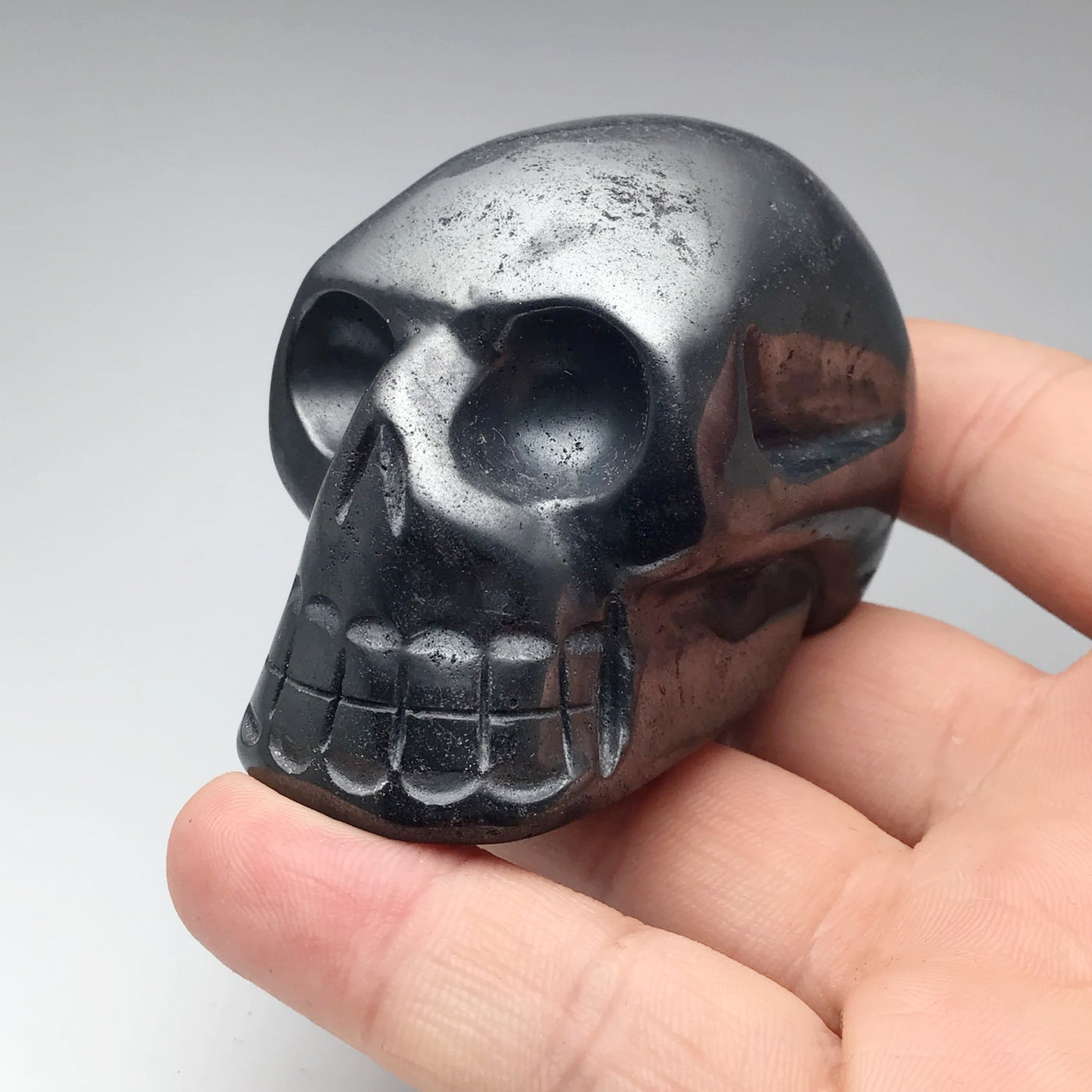 Carved Hematite Skull