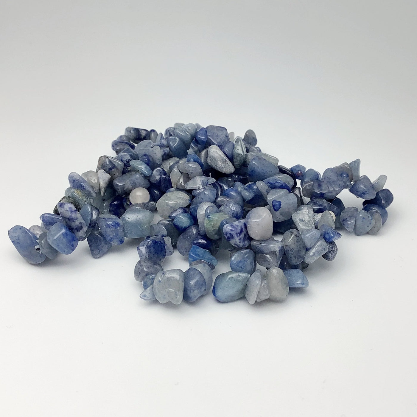 Blue Aventurine Chip Beaded Bracelet