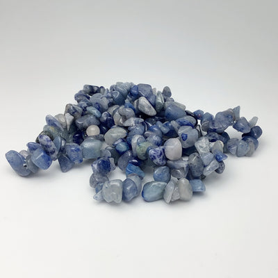Blue Aventurine Chip Beaded Bracelet