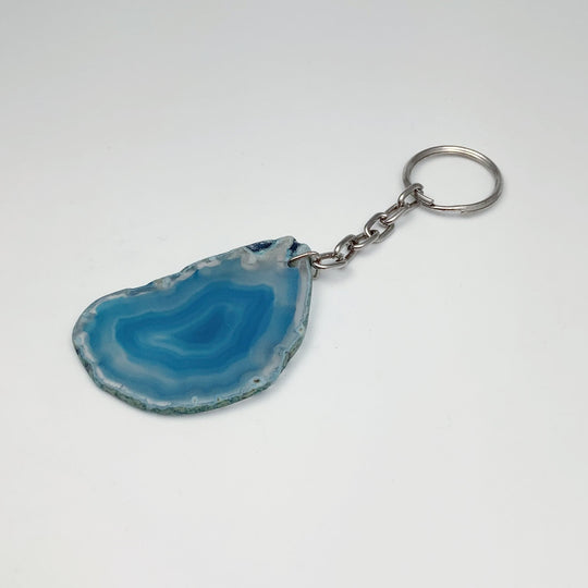 Agate Slice Keychain - Rocks and Gems Canada