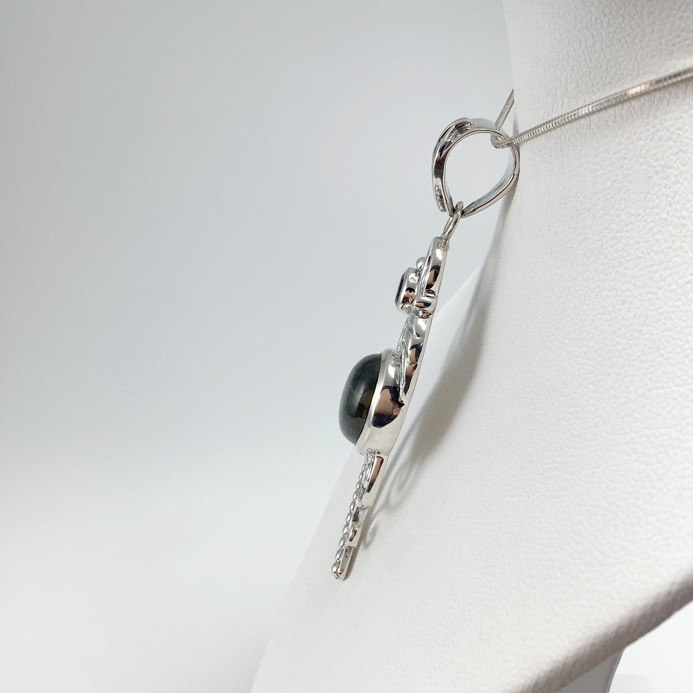 Labradorite and Iolite Pendant