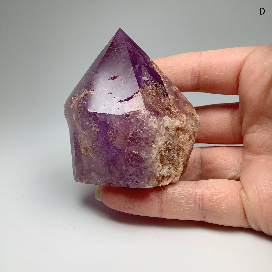 Amethyst Half Polished Point - Rocks and Gems Canada
