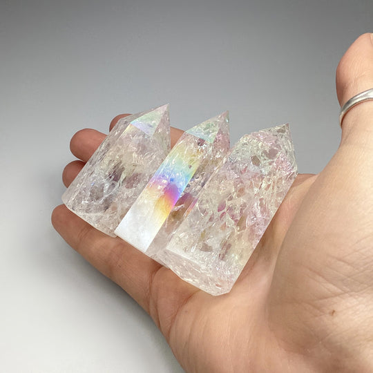 Polished Opalescent Quartz Point - Rocks and Gems Canada