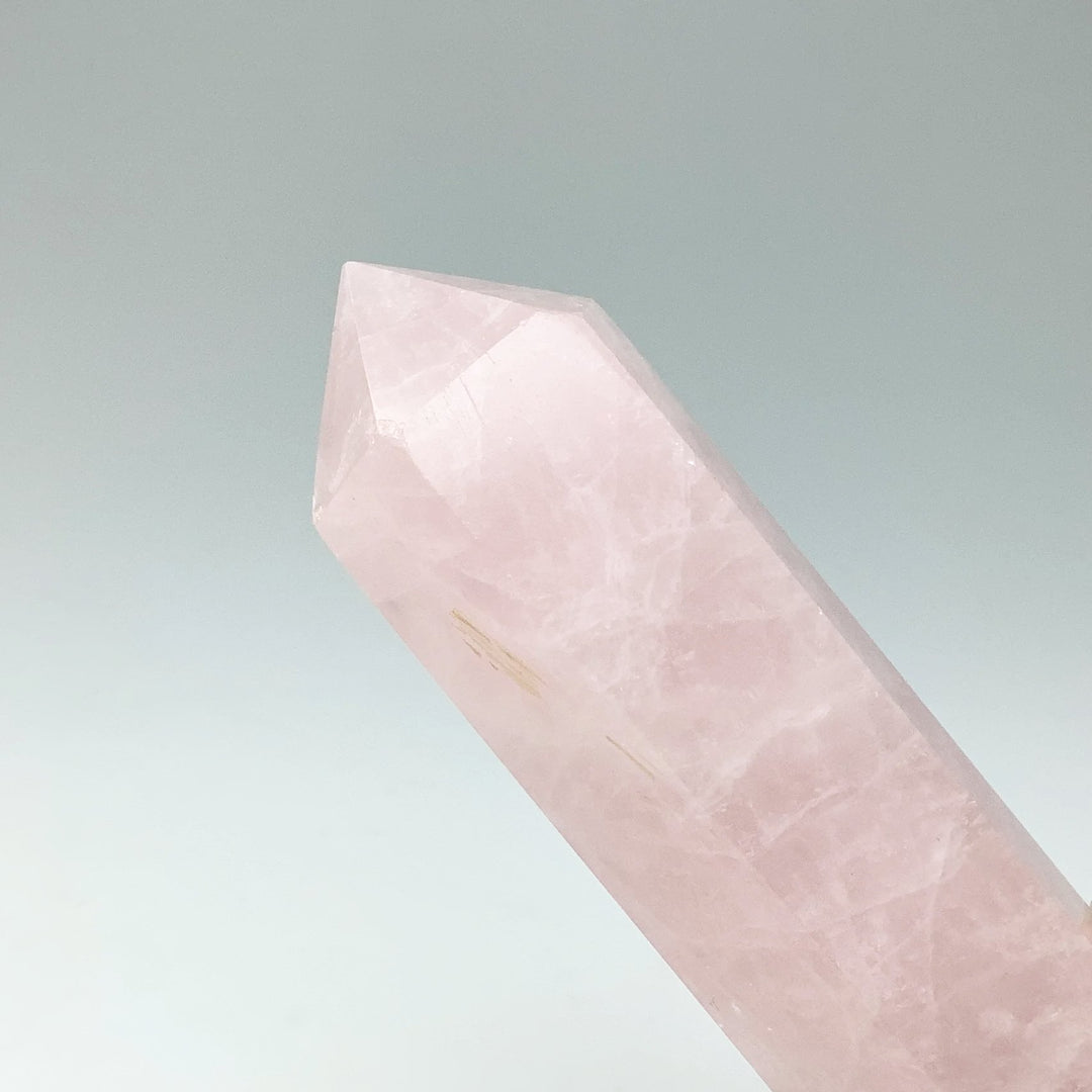 Rose Quartz Double Terminated Point - Rocks and Gems Canada