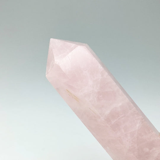 Rose Quartz Double Terminated Point - Rocks and Gems Canada