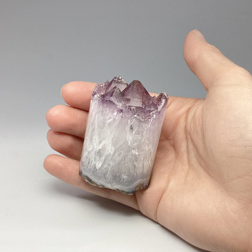 Amethyst Druze Cylinder Stand Up - Rocks and Gems Canada