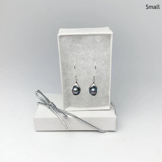 Tahitian Pearl Dangle Earrings - Rocks and Gems Canada