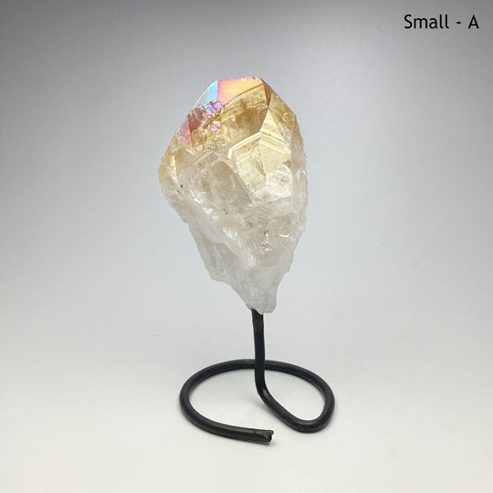 Rough Rainbow Citrine on Stand - Rocks and Gems Canada