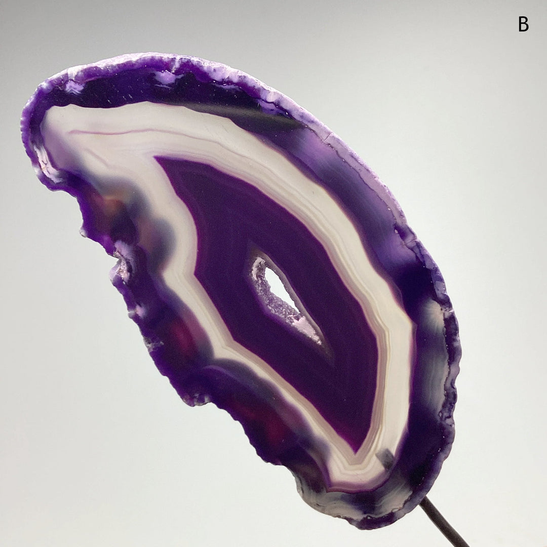 Agate Slice on Stand - Rocks and Gems Canada