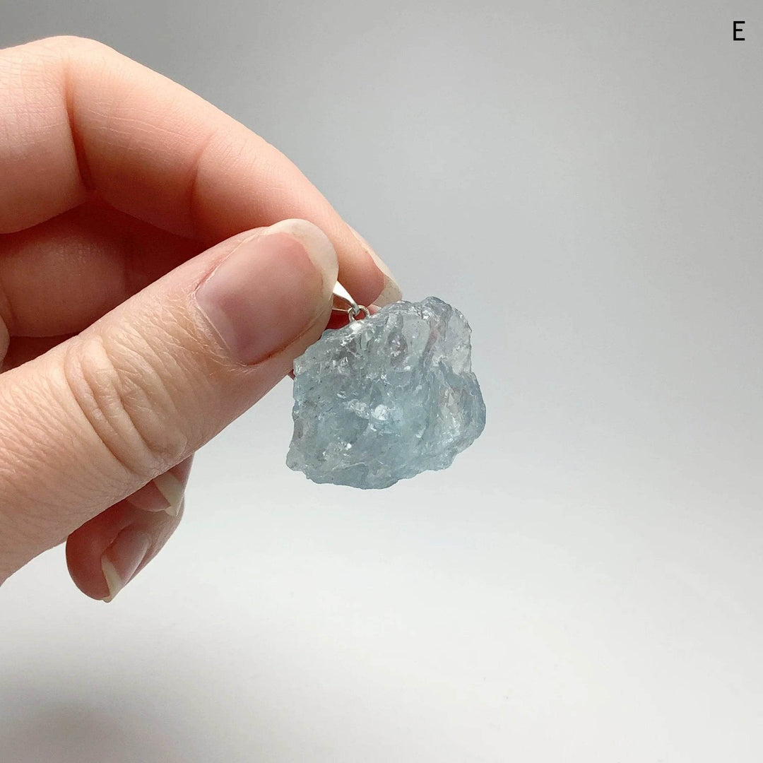 Aquamarine Rough Chunk Pendant - Rocks and Gems Canada
