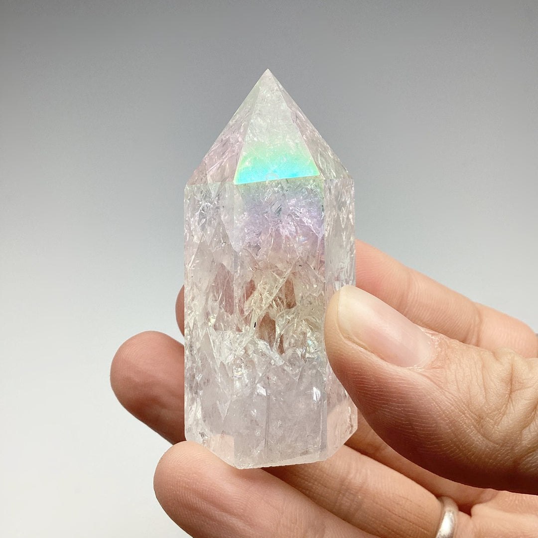 Polished Opalescent Quartz Point - Rocks and Gems Canada