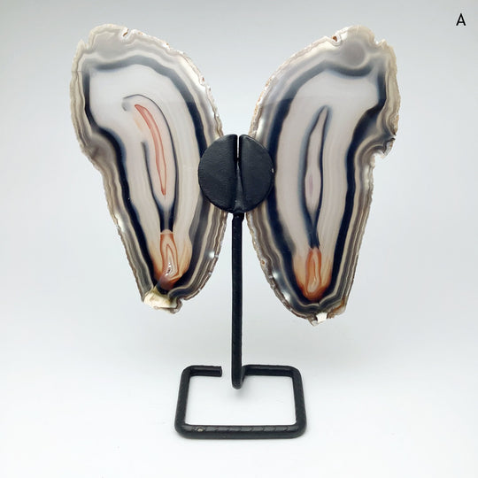 Agate Butterfly on Stand - Rocks and Gems Canada