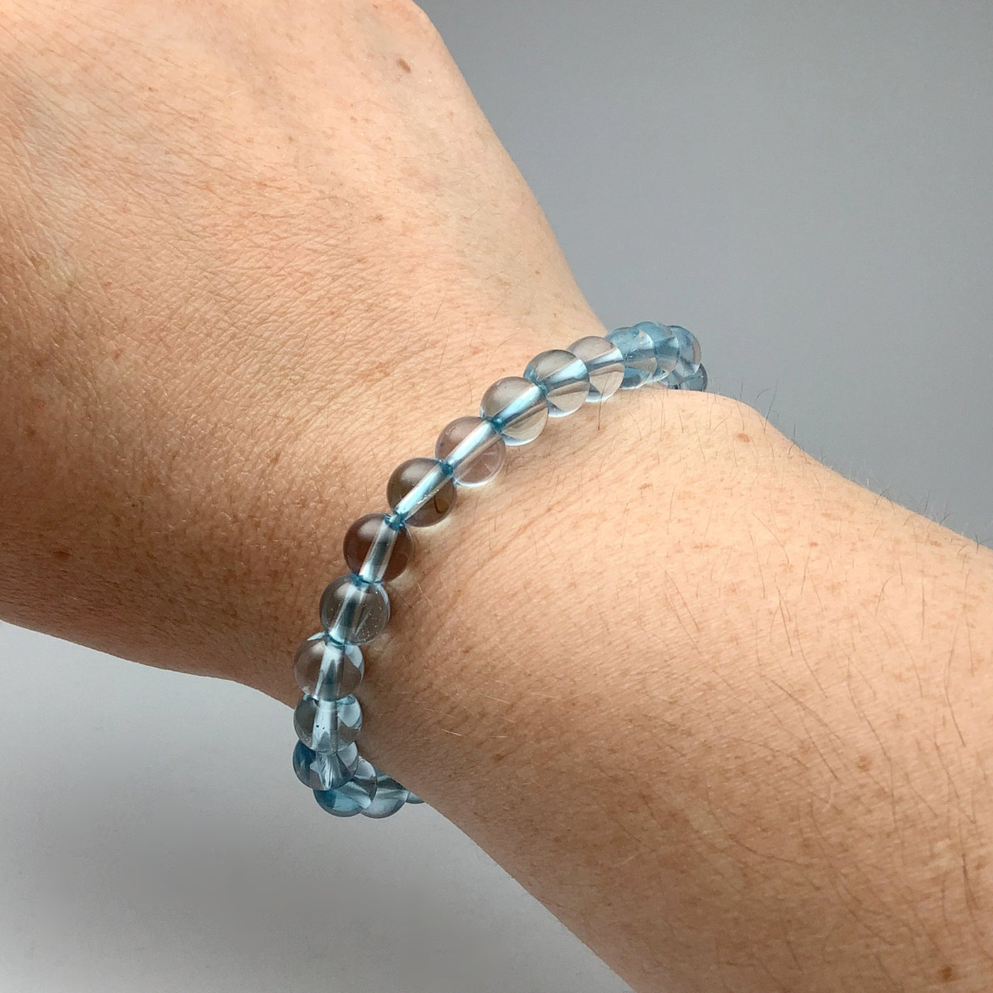 Blue Topaz Beaded Bracelet - High Quality