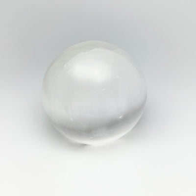 Selenite Sphere with Cut Base