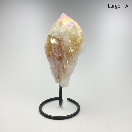 Rough Rainbow Citrine on Stand - Rocks and Gems Canada