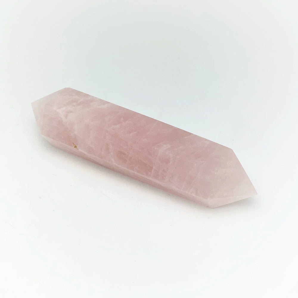 Rose Quartz Double Terminated Point - Rocks and Gems Canada