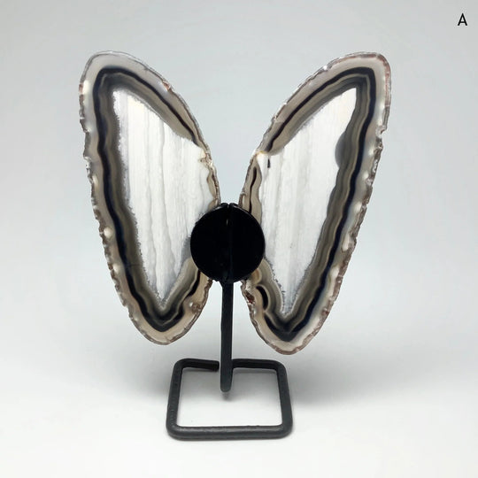 Agate Butterfly on Stand - Rocks and Gems Canada