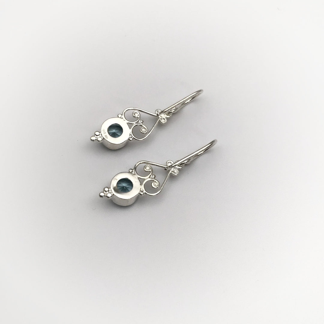 Blue Topaz Dangle Earrings - Rocks and Gems Canada