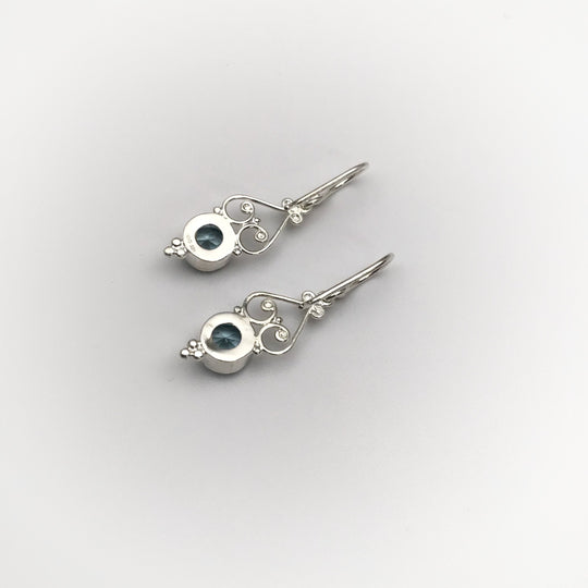 Blue Topaz Dangle Earrings - Rocks and Gems Canada
