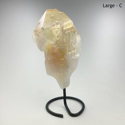 Rough Rainbow Citrine on Stand